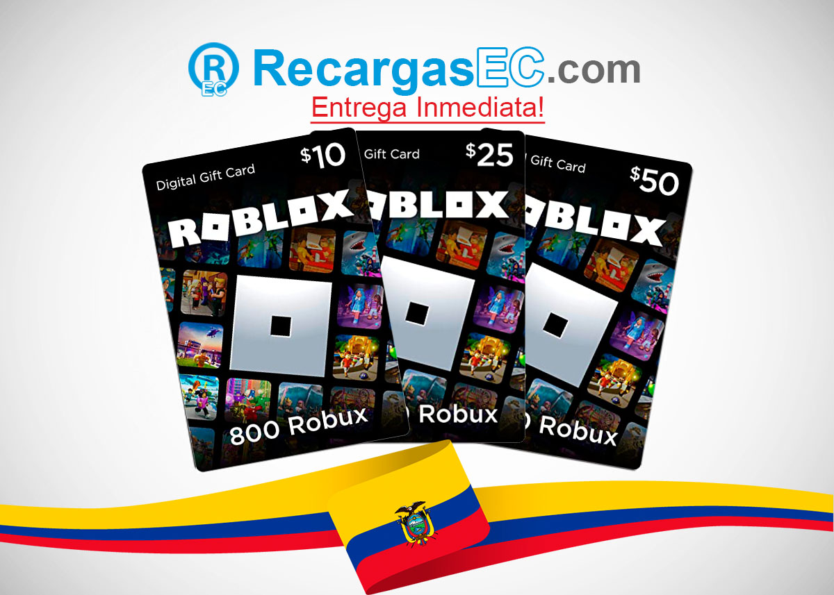 Tarjetas Robux Ecuador Roblox Recargasec Com - tarjeta de roblox para robux